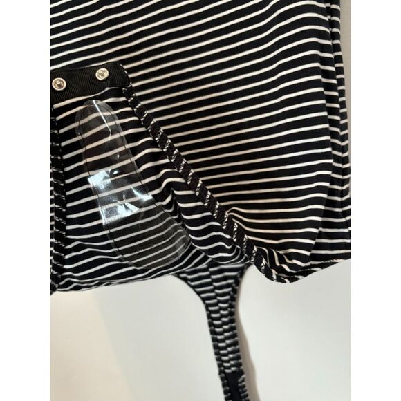 Everlane Striped Bodysuit Short Sleeves Size Small Supima Cotton. - Picture 10 of 15